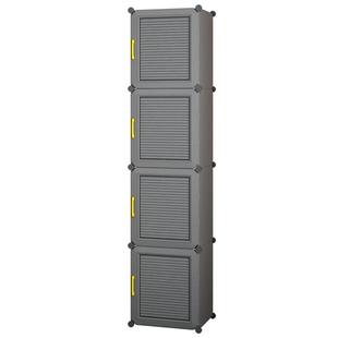 简易衣柜小型单人宿舍家用卧室出租房用塑料衣橱组装儿童收纳柜子