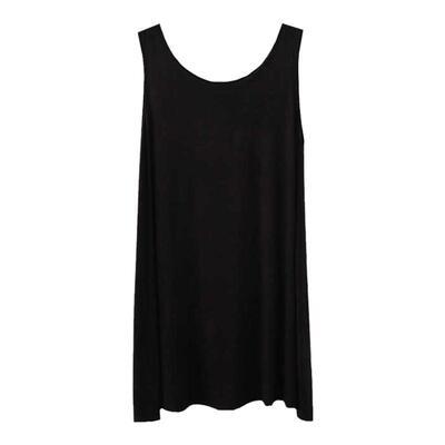 胖mm宽松遮肚外穿背心宽松a字