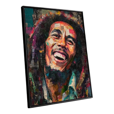 鲍勃马利bob marley雷鬼音乐酒吧装饰画REGGAE文艺摄影 油画挂画