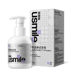 usmile笑容加声波牙膏洁白护龈去牙垢牙渍口气清新电动牙刷175g