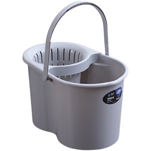 加厚带轮拖把桶家用免手洗拖把桶挤水桶清洁单桶沥水桶挤水墩布桶