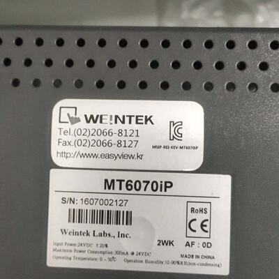 议价WEINTEK MT6070iP触摸屏，拆机，成色几乎全