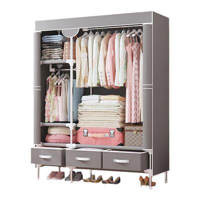 衣柜布钢管加粗加固现代简约