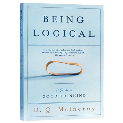 正版 简单的逻辑学 英文原版 Being Logical A Guide to Good Thinking 思维导图指南 哲学书逻辑学科普入门书籍 英文版进口英语书
