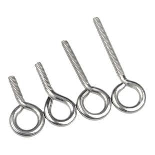 304不锈钢吊环螺丝羊眼圈闭口羊眼螺丝钉带圈挂钩圆环螺钉M4M5M6