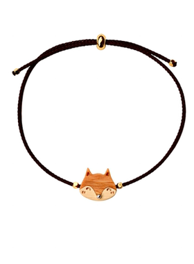 原木可爱小狐狸迷你手链