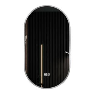 铝合金异形镜子带灯智能防雾浴室镜子贴墙背光镜子壁挂客厅装饰镜