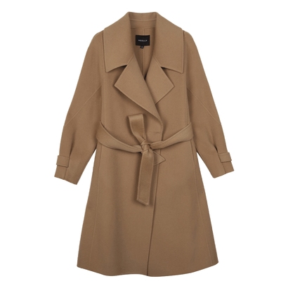 NEELLY大气翻领双面呢外套