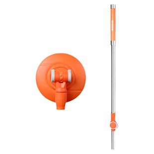 大卫旋转拖把替换杆原厂手压加粗一体杆钢盘锁扣单杆配件拓扑通用