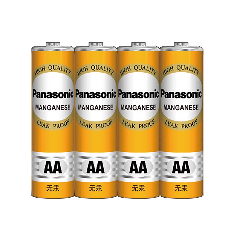松下Panasonic7号5号碳性高容量电池适用于空调电视遥控电池闹钟手表五号儿童玩具小号无汞环保电池防漏液