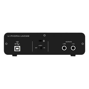 BEHRINGER/百灵达UM2/UMC22有声书录音直播电脑手机专业USB声卡
