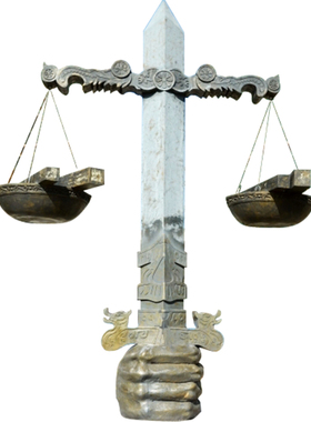 公平公正天枰不锈钢景观雕塑艺术法治廉政主题公园户外小品摆件