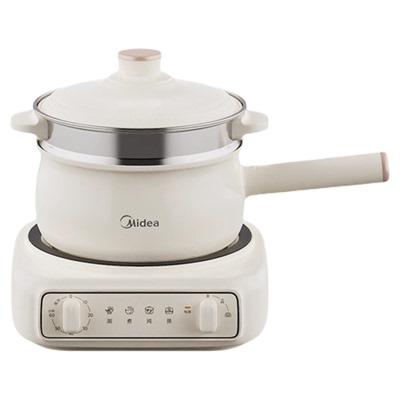 美的分体电蒸煮锅多功能电炒锅