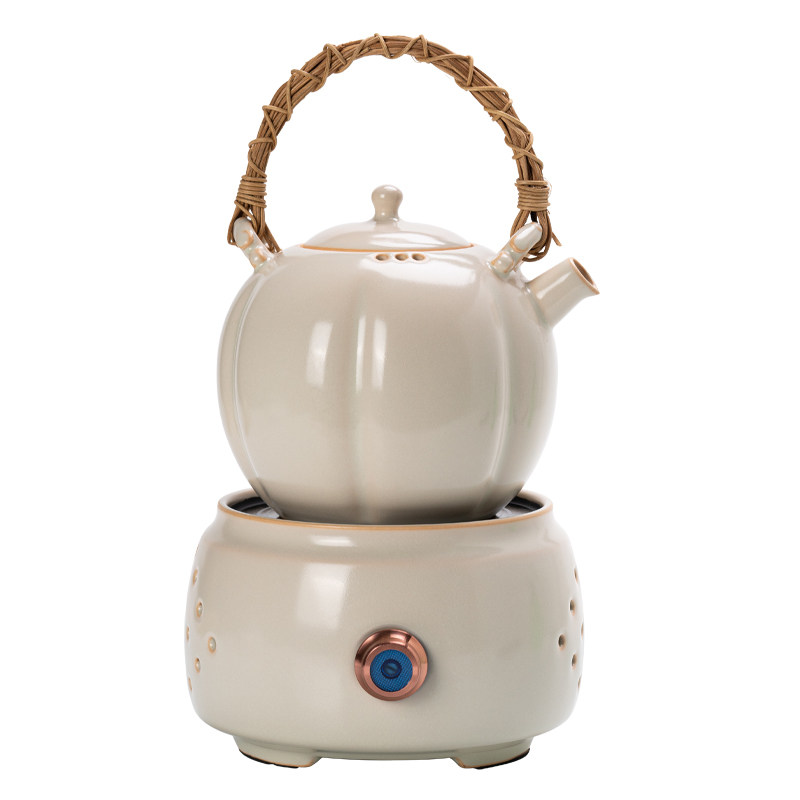 电陶炉煮茶壶玻璃家用蒸煮两用耐热办公室小型煮茶器套装专用陶壶