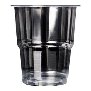 食品级一次性杯子航空杯透明加厚硬塑料杯酒店KTV招待杯定制冷饮