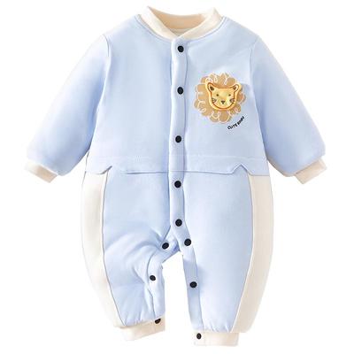 小聪熊婴儿棉衣加棉冬季连体衣男