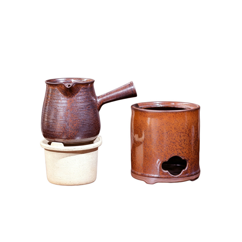 盏心集听松煮茶炉龙窑柴烧白领围炉煮茶礼物禅意养生泡茶福建特产
