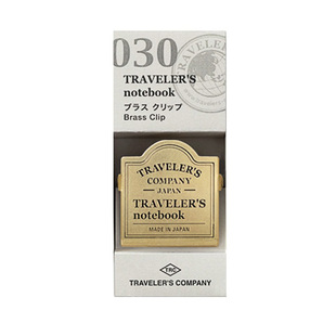 日本旅行者TN手账夹子黄铜金属TRC TRAVELER'S COMPANY复古手帐夹