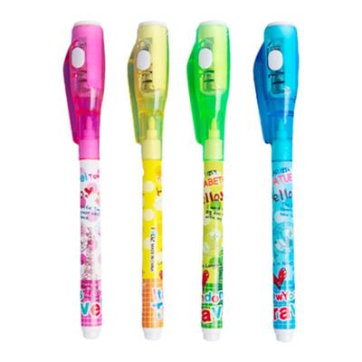 儿童创意隐形灯照笔中性笔