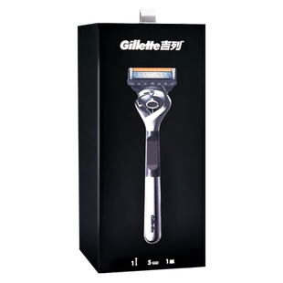 吉列引力盒剃须手动剃须刀刮胡刀男士锋速5刀片锋隐致顺