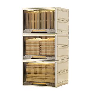 太力收纳箱折叠抽屉式整理箱卧室客厅百纳箱家用衣柜塑料收纳盒子