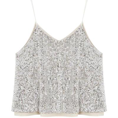 亮片夏装网红亮片吊带性感