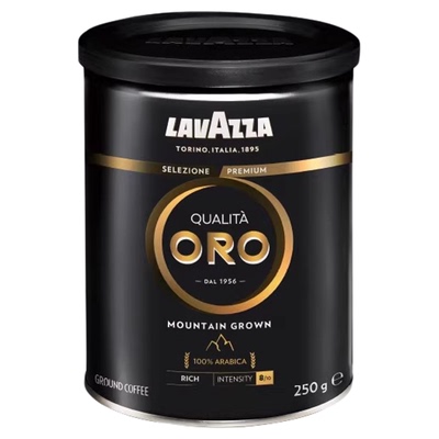 LAVAZZA拉瓦萨意大利原装进口醇黑欧罗金中度烘焙咖啡粉250g