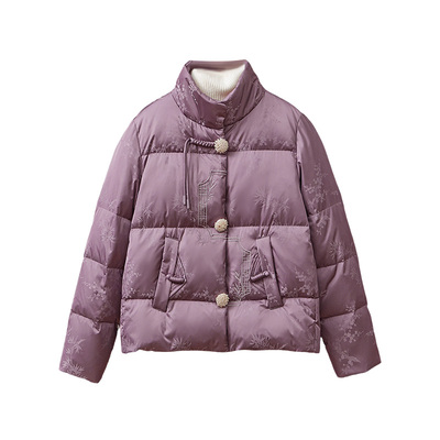 洋气妈妈冬装新中式保暖羽绒服