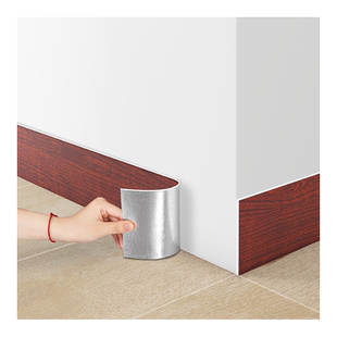 实木地板踢脚线自粘地脚线pvc塑料防水防潮遮丑装饰压边条贴脚线