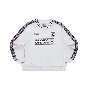 umbro茵宝官方复刻卫衣春季新款经典钻石大LOGO串标圆领T恤男