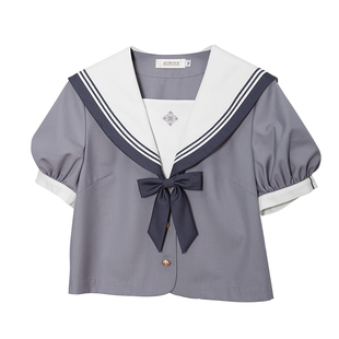 中牌制服馆仲夏岛JK制服夏服泡泡袖常规袖原创水手服学院风校服