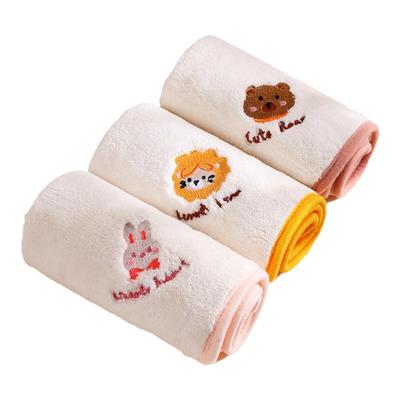 洁丽雅儿童方巾婴儿口水巾新生儿专用宝宝洗漱巾儿童洗脸毛巾超软