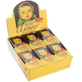 俄罗斯大头娃娃牛奶榛仁巧克力进口爱莲巧可可脂黑巧喜糖年货零食