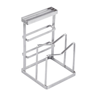 不锈钢扁条刀板架锅盖菜板置物架厨房多功能放锅盖架刀具架砧板架