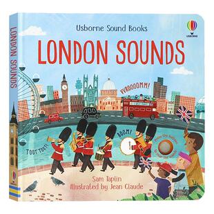 Usborne 伦敦按键发声书 London Sounds book  英文原版绘本 儿童英文启蒙认知读物 亲子共读 睡前读物  纸板书  Sam Taplin