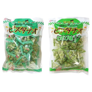 新品！日本零食千成堂美味绿色小吃2种混装开心果盐味/芥末味蚕豆
