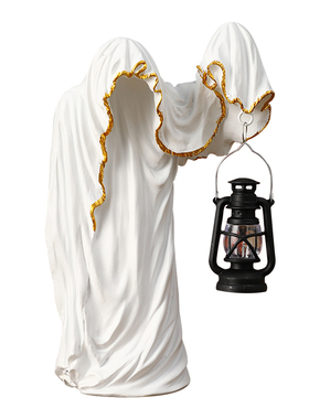 万圣节提灯法师装饰摆件拍摄道具