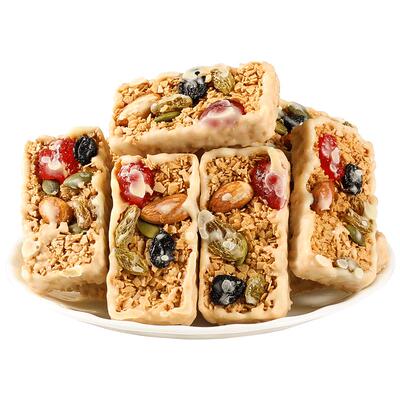 坚果酸奶燕麦棒蛋白能量饼干谷物代餐脆棒孕妇养胃食品休闲小零食