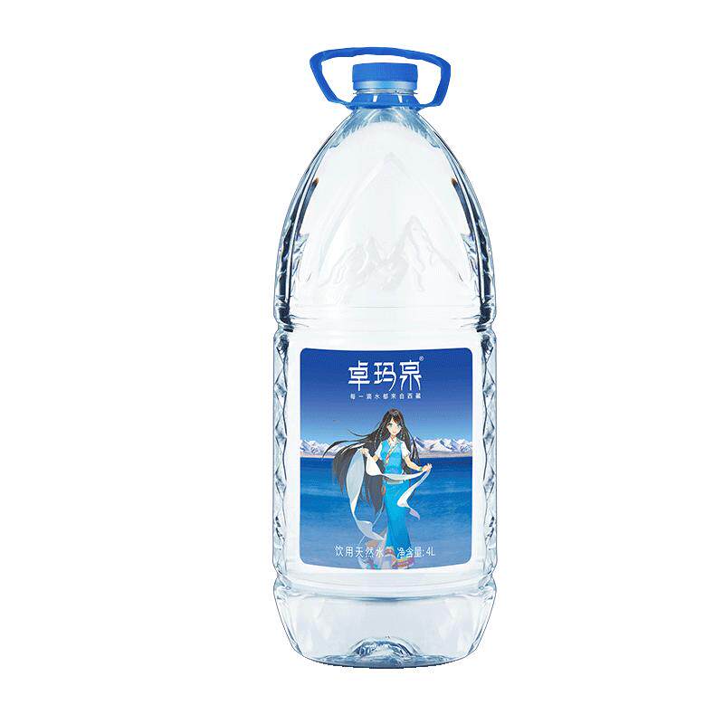 西藏卓玛泉4升*4桶天然水泡茶专用4L饮用煲汤非矿泉大桶装高端