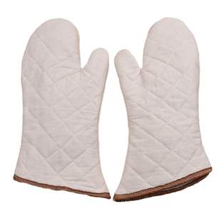 2只加厚纯棉微波炉手套耐高温隔热厨房家用防热烤箱烤炉烘焙防烫