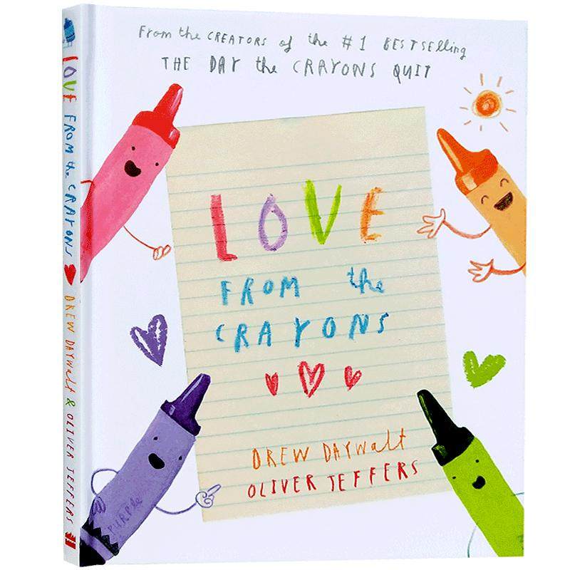 英文原版绘本Love from the Crayons来自蜡笔的爱情人节儿童情绪The Day the Crayons Quit纽约时报畅销书可搭小蜡笔大罢工
