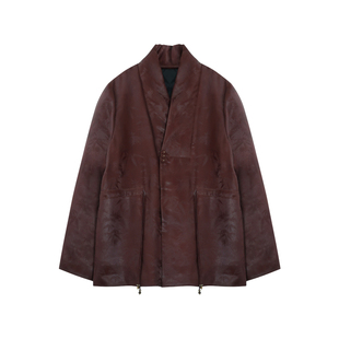 萧娘【龙凤呈祥】香/红云纱绵羊毛外套秋冬棉服新中式棉衣XNA0147