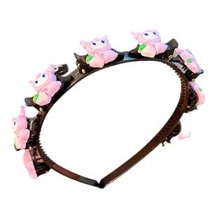 儿童编发头箍女童夏季碎发刘海发卡发箍网红新款压发夹子头饰