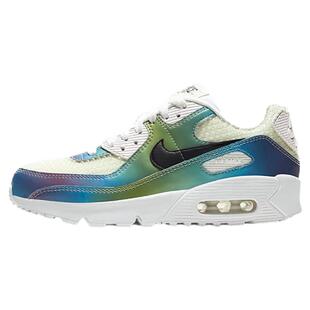 Nike/耐克AIR MAX 90 GS 女子气泡蓝绿渐变气垫跑步鞋 CT9631-100