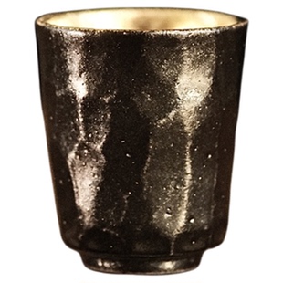 不亦室 松风舍程伟黑金锤纹茶杯 客杯主人杯 茶器品茗杯