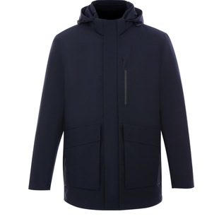 [可拆卸鹅绒内胆]SATCHI沙驰男装男士羽绒服冬季商务中长款外套厚