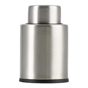 红酒葡萄酒真空按压密封排气保鲜瓶塞酒盖不锈钢硅胶酒帽日期记