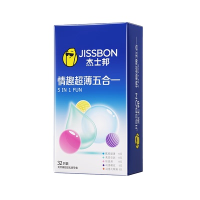 杰士邦避孕套男用裸入女用易高潮快感支装专用jissbon官方授权店