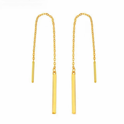 925银针精致小巧珍珠流苏耳线女