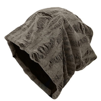 破洞冷帽堆堆帽春夏秋冬季薄款美式帽子女时尚潮流针织帽包头帽